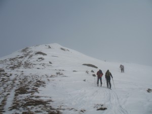 sur la crête