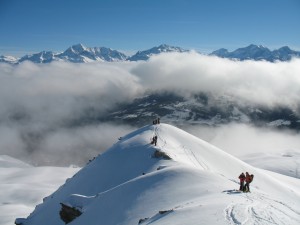 sur la crête