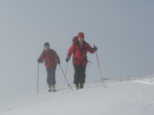 sur la crête