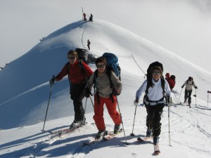 sur la crête